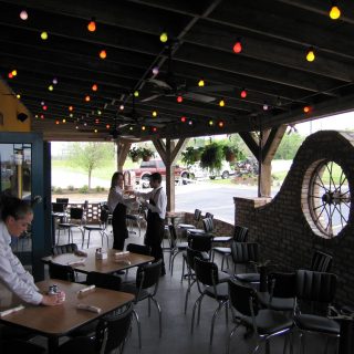 Balcony of The Jalapeno Tree mexican restaurant in Denison, Texas