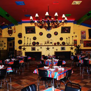 Dining tables Jalapeno Tree Mexican restaurant in Gun Barrel City, Texas