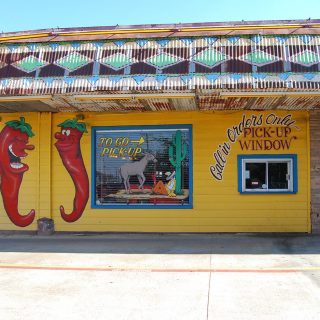 Facade of the Jalapeno Tree Mexican restaurant in Jacksonville, Texas