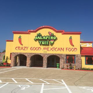 Entrance of Jalapeno Tree restaurant Mount Pleasant Texas