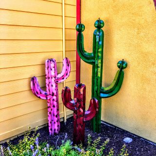 Cactus exterior decoration from Jalapeno Tree restaurant, Mount Pleasant