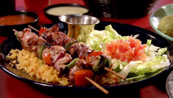 mexican kabob from Japaleno Tree mexican restaurant Texas