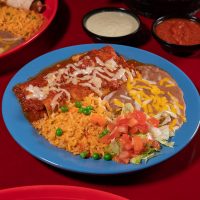 Brisket Enchiladas from Jalapeno Tree Mexican restaurant