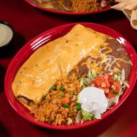 Fajita Burrito from Jalapeno Tree Mexican restaurant Texas