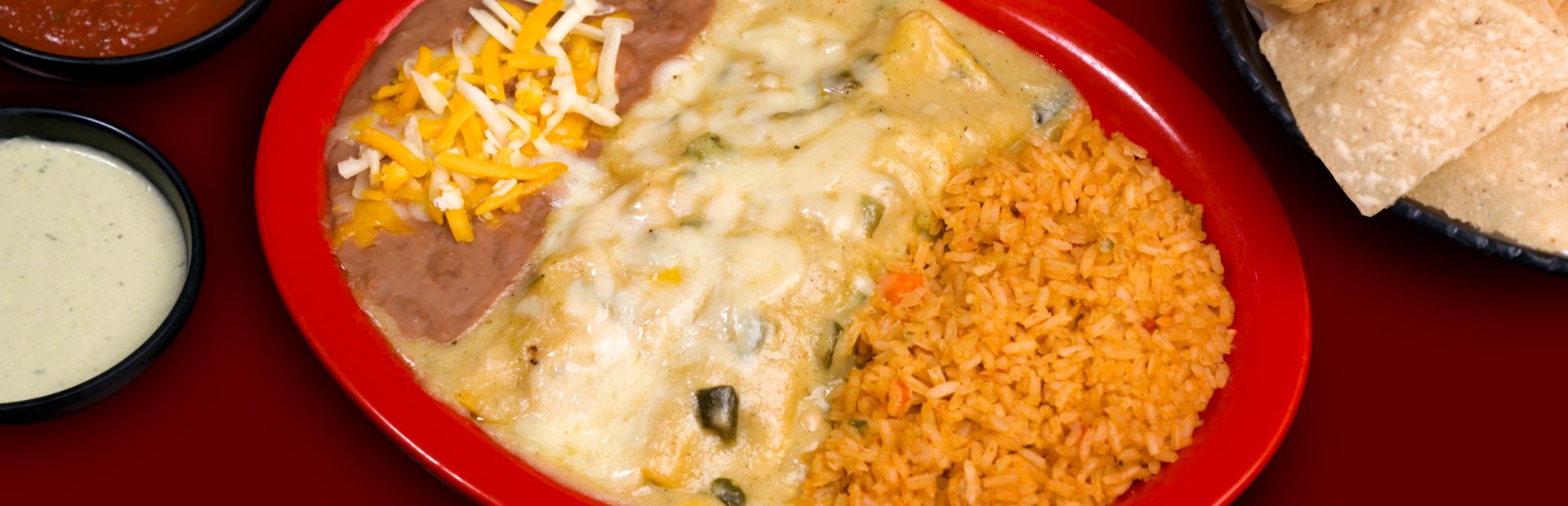 Enchilada plate Jalapeno Tree Mexican Restaurant Texas